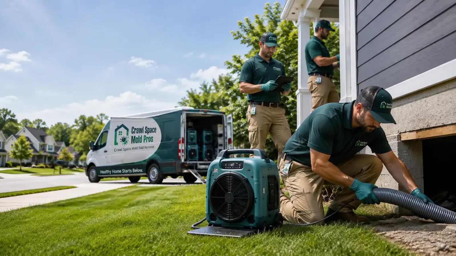 Crawl Space Mold Removal in Cedar Lake, IN